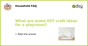 What are some DIY craft ideas for a playroom featured