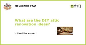 What are the DIY attic renovation ideas featured