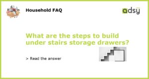 What are the steps to build under stairs storage drawers featured