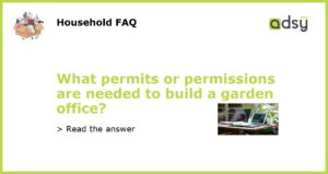 What permits or permissions are needed to build a garden office featured
