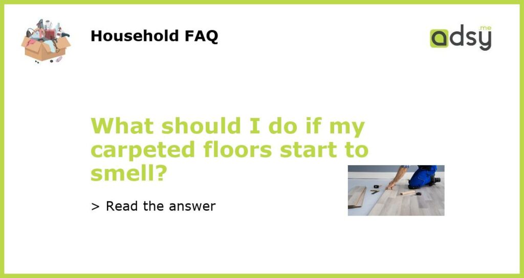 What should I do if my carpeted floors start to smell featured